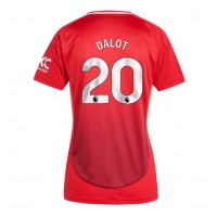 Manchester United Diogo Dalot #20 Hjemmebanetrøje Dame 2024-25 Kortærmet